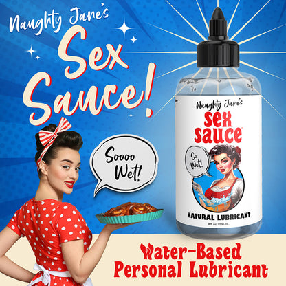XR BRANDS - NAUGHTY JANE'S SEX SAUCE NATURAL LUBRICANT 8 OZ.