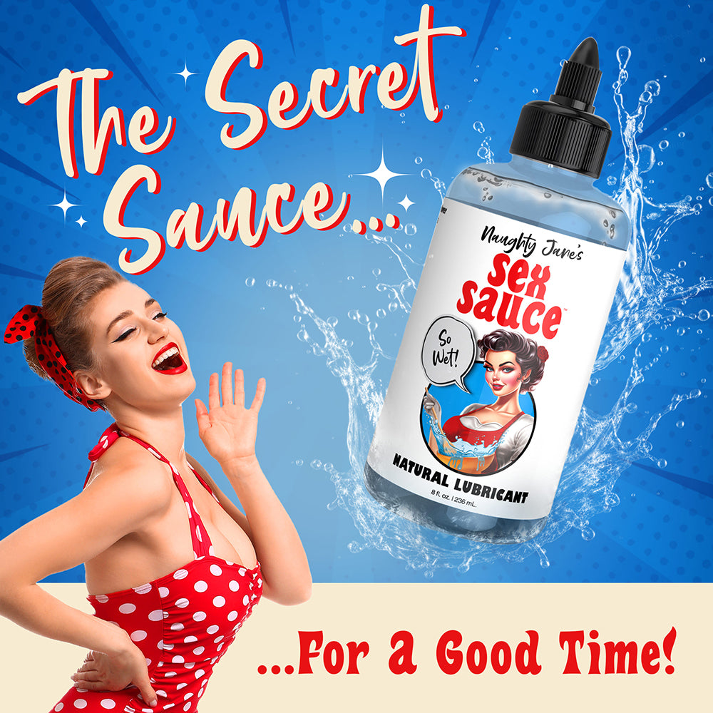 XR BRANDS - NAUGHTY JANE'S SEX SAUCE NATURAL LUBRICANT 8 OZ.