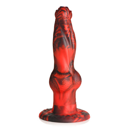 XR BRANDS - CREATURE COCKS HELL WOLF THRUSTING & VIBRATING SILICONE DILDO