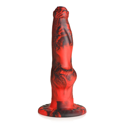 XR BRANDS - CREATURE COCKS HELL WOLF THRUSTING & VIBRATING SILICONE DILDO