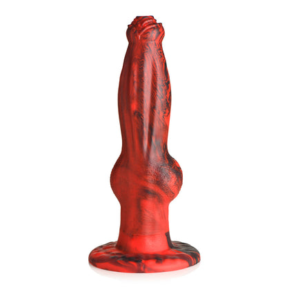 XR BRANDS - CREATURE COCKS HELL WOLF THRUSTING & VIBRATING SILICONE DILDO