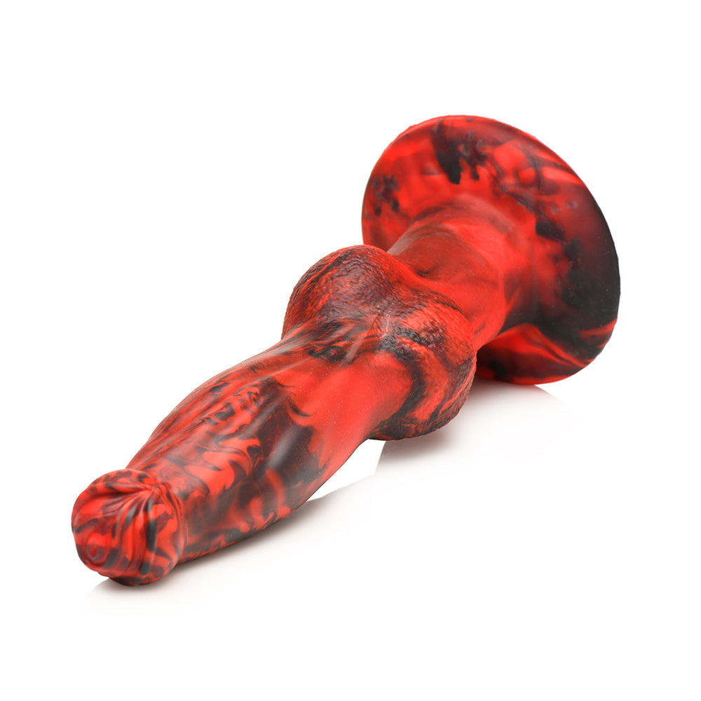 XR BRANDS - CREATURE COCKS HELL WOLF THRUSTING & VIBRATING SILICONE DILDO