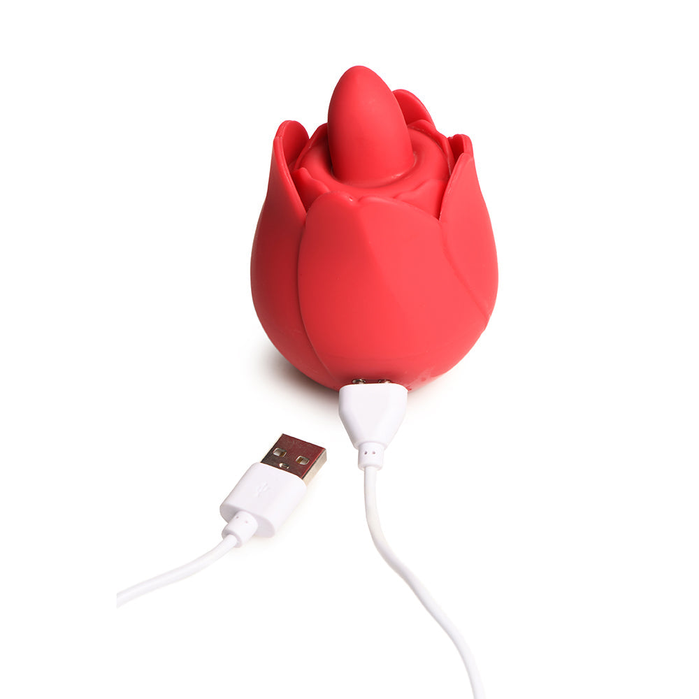 XR BRANDS - BLOOMGASM ROSE KISSER LICKING & VIBRATING DIGITAL CLITORAL STIMULATOR