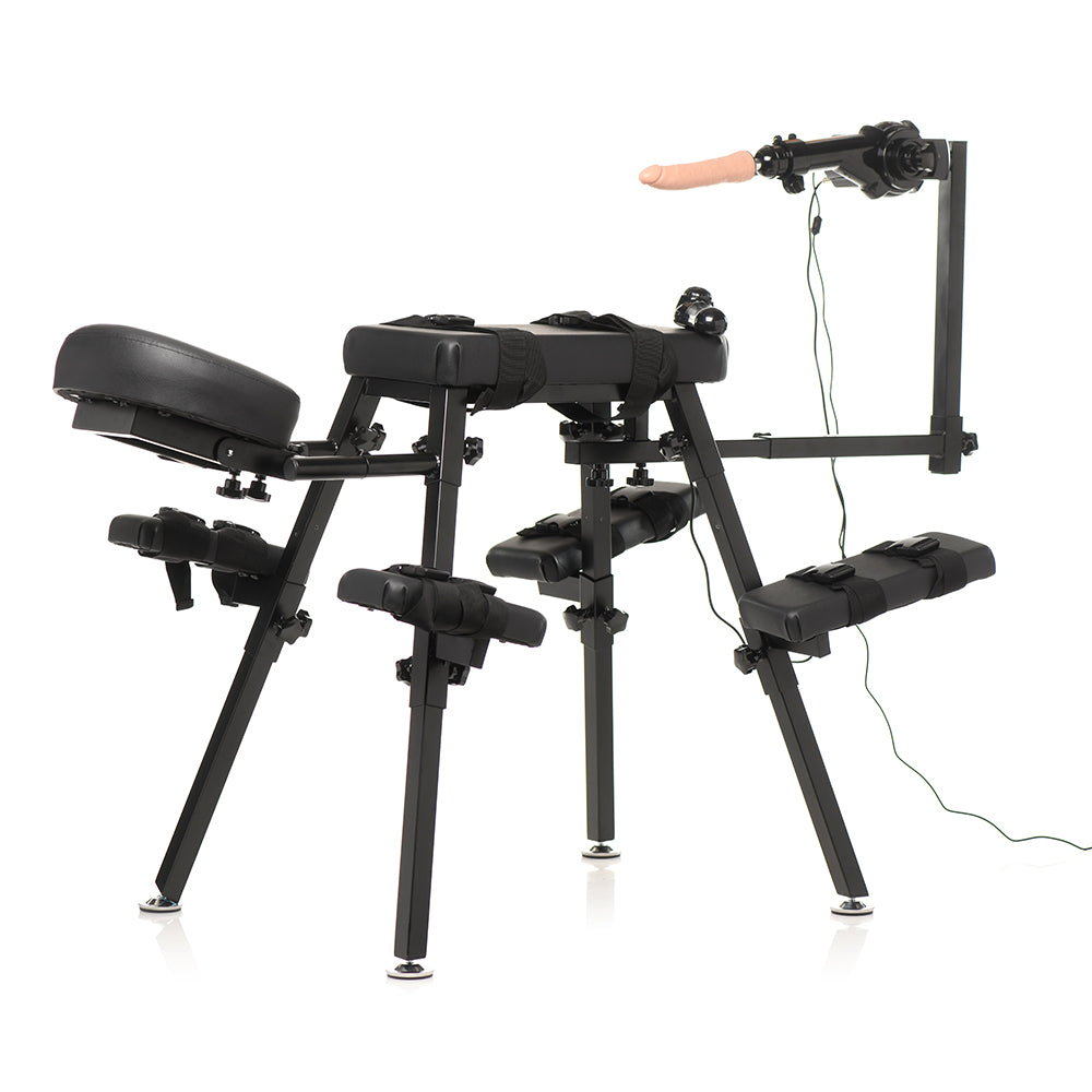 XR BRANDS - MASTER SERIES OBEDIENCE BENCH WITH SEX MACHINE (DROPSHIP ONLY)