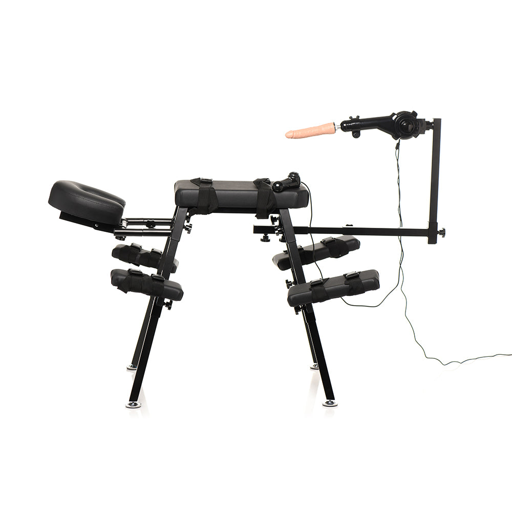 XR BRANDS - MASTER SERIES OBEDIENCE BENCH WITH SEX MACHINE (DROPSHIP ONLY)