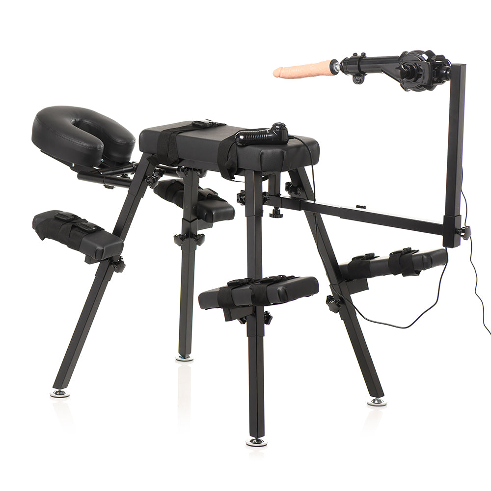 XR BRANDS - MASTER SERIES OBEDIENCE BENCH WITH SEX MACHINE (DROPSHIP ONLY)