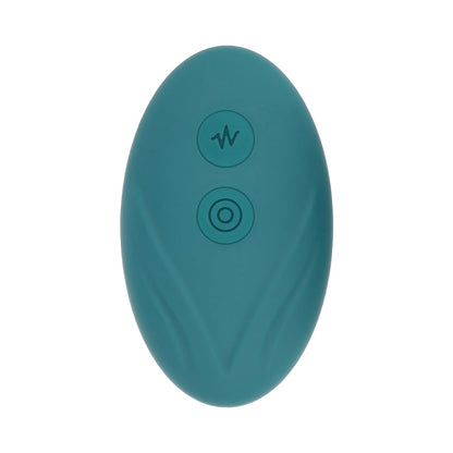 EVOLVED - OVAL OFFICE RECHARGEABLE VIBRATING EGG WITH REMOTE SILICONE TEAL