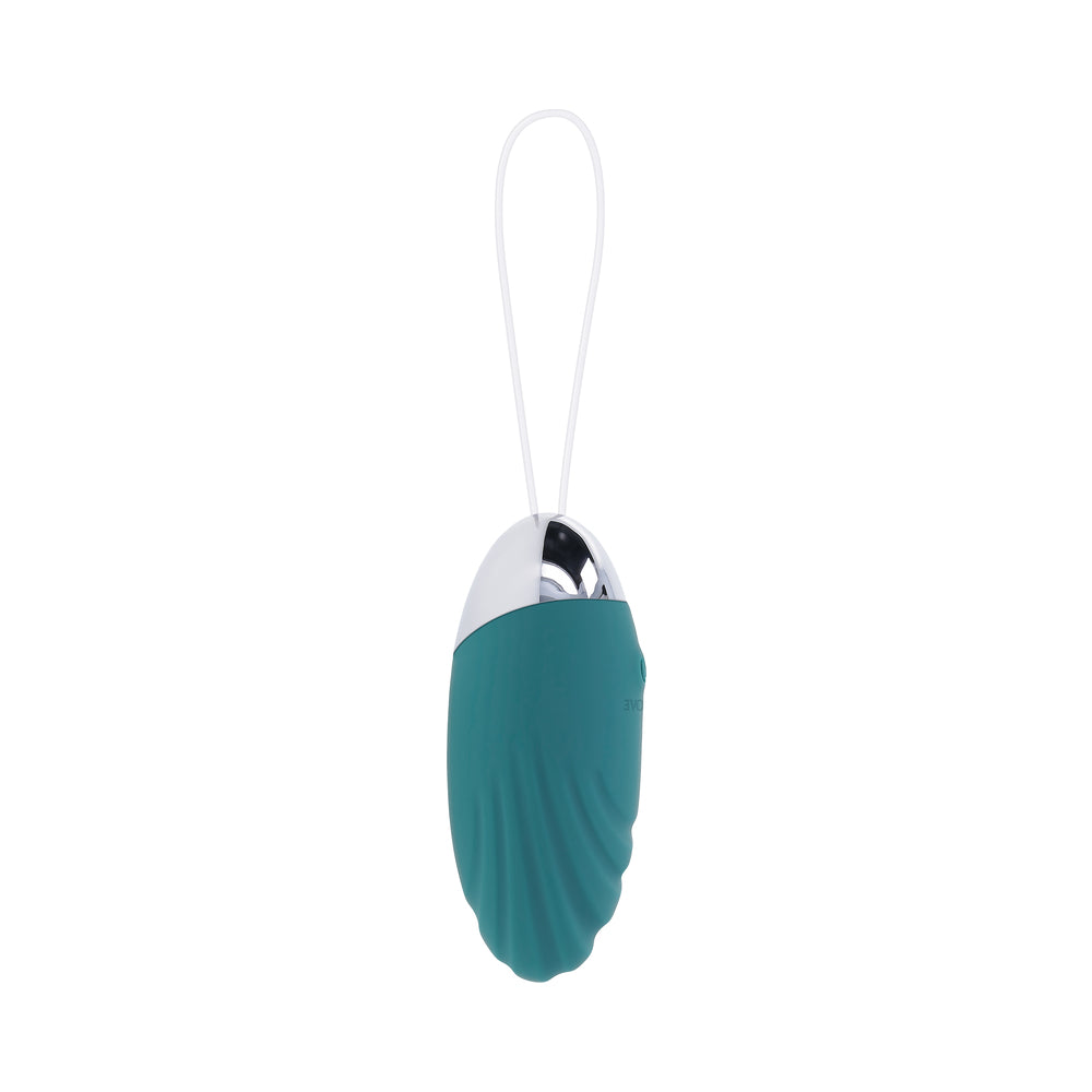 EVOLVED - OVAL OFFICE RECHARGEABLE VIBRATING EGG WITH REMOTE SILICONE TEAL