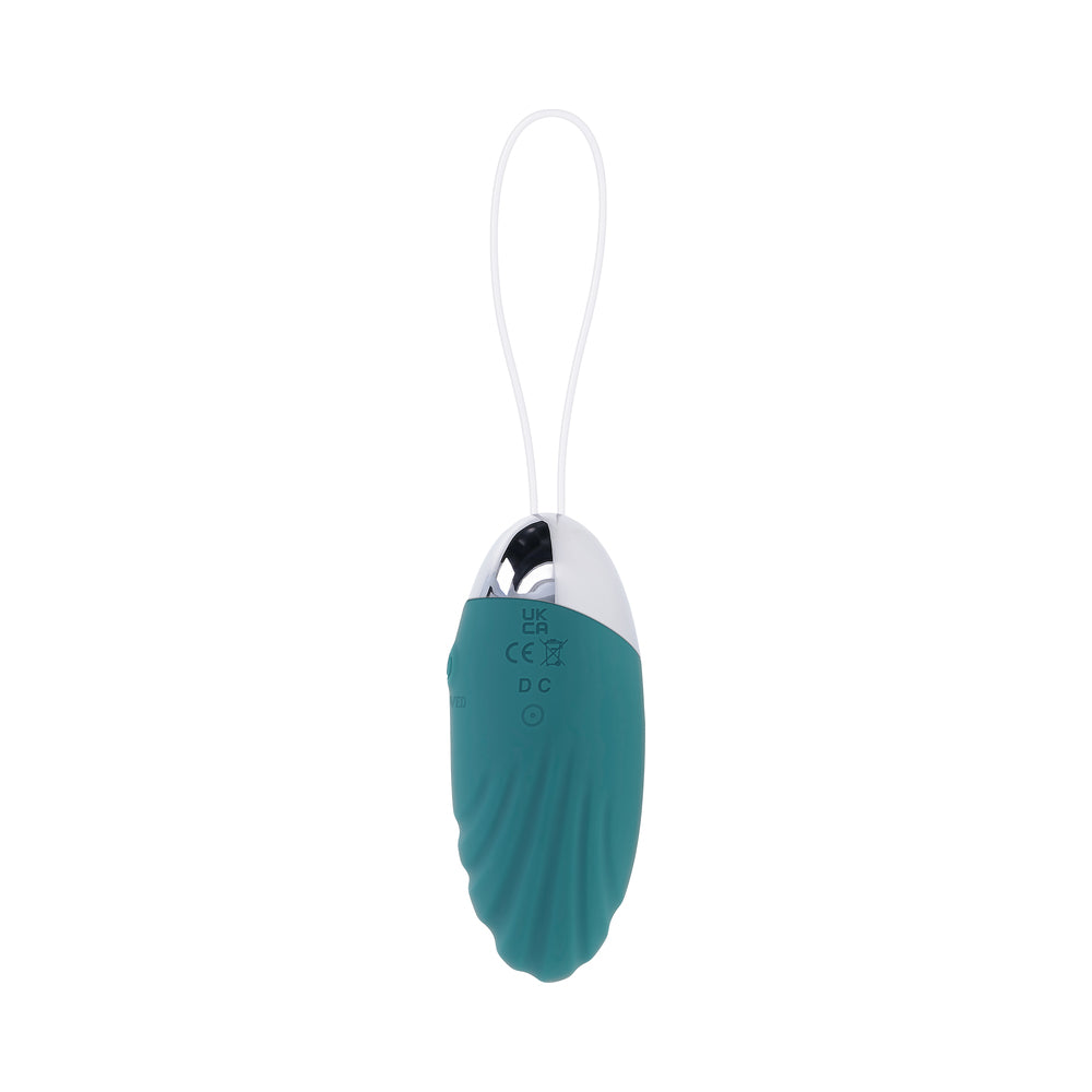 EVOLVED - OVAL OFFICE RECHARGEABLE VIBRATING EGG WITH REMOTE SILICONE TEAL