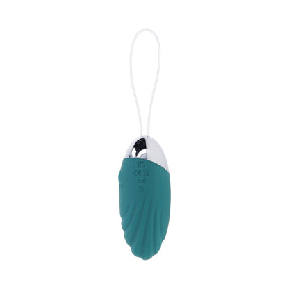 EVOLVED - OVAL OFFICE RECHARGEABLE VIBRATING EGG WITH REMOTE SILICONE TEAL