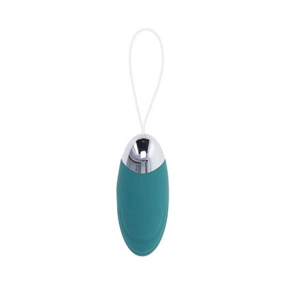 EVOLVED - OVAL OFFICE RECHARGEABLE VIBRATING EGG WITH REMOTE SILICONE TEAL