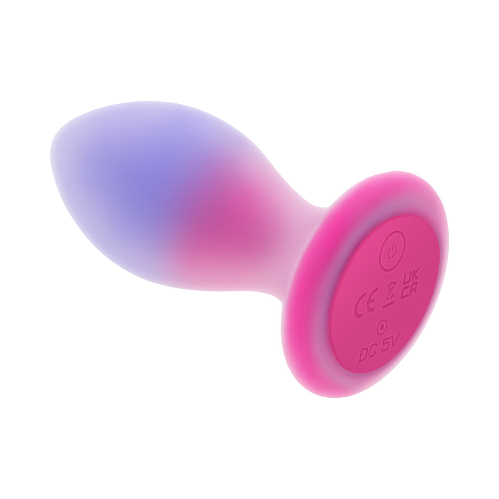 EVOLVED - PARADISE PLUG DUAL LAYER RECHARGEABLE VIBRATING ANAL PLUG WITH REMOTE SILICONE