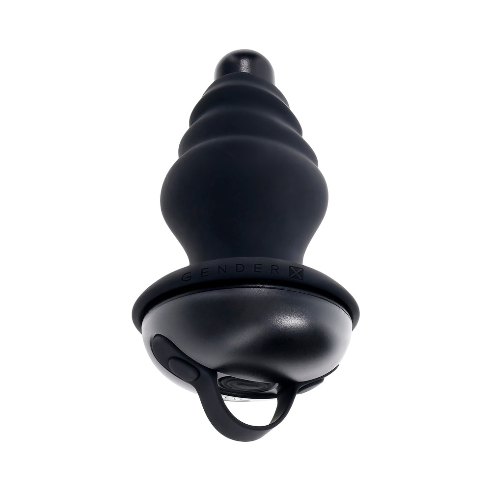 GENDER X - COBERTURA VIBRATÓRIA RECARREGÁVEL ECHO EM SILICONE PRETO