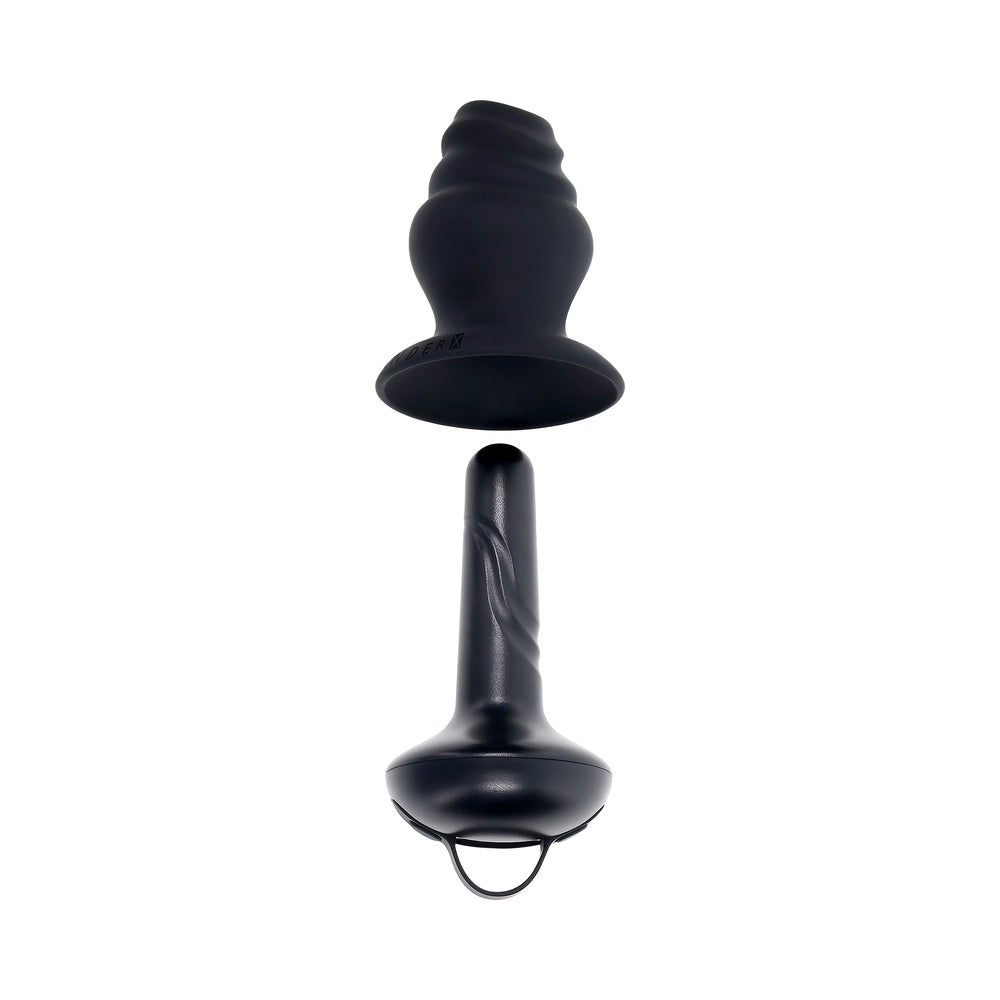 GENDER X - COBERTURA VIBRATÓRIA RECARREGÁVEL ECHO EM SILICONE PRETO