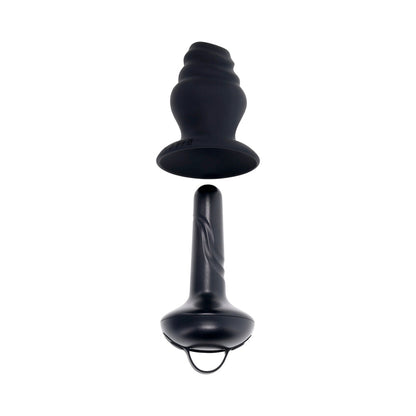 GENDER X - COBERTURA VIBRATÓRIA RECARREGÁVEL ECHO EM SILICONE PRETO