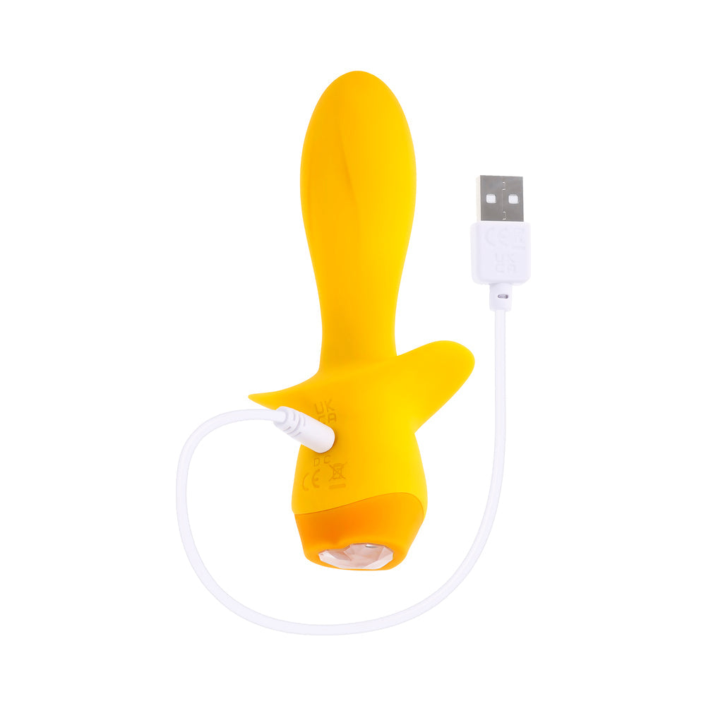 SELOPA - MELLOW YELLOW RECHARGEABLE VIBRATING PLUG SILICONE YELLOW