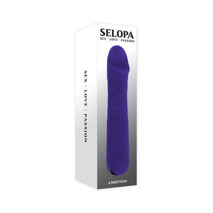 SELOPA - VIBRADOR DE PENETRAÇÃO RECARREGÁVEL EM SILICONE ROXO