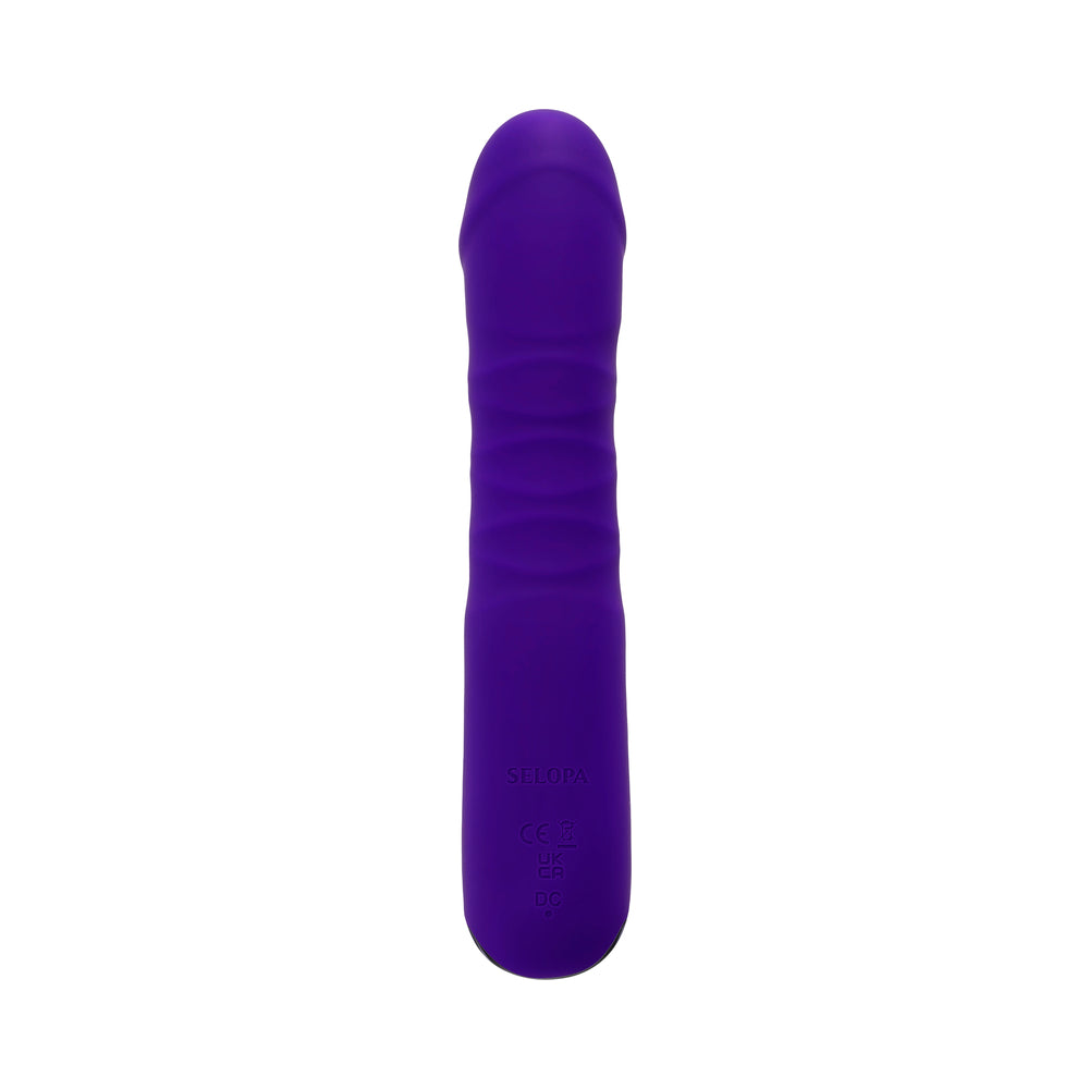 SELOPA - VIBRADOR DE PENETRAÇÃO RECARREGÁVEL EM SILICONE ROXO