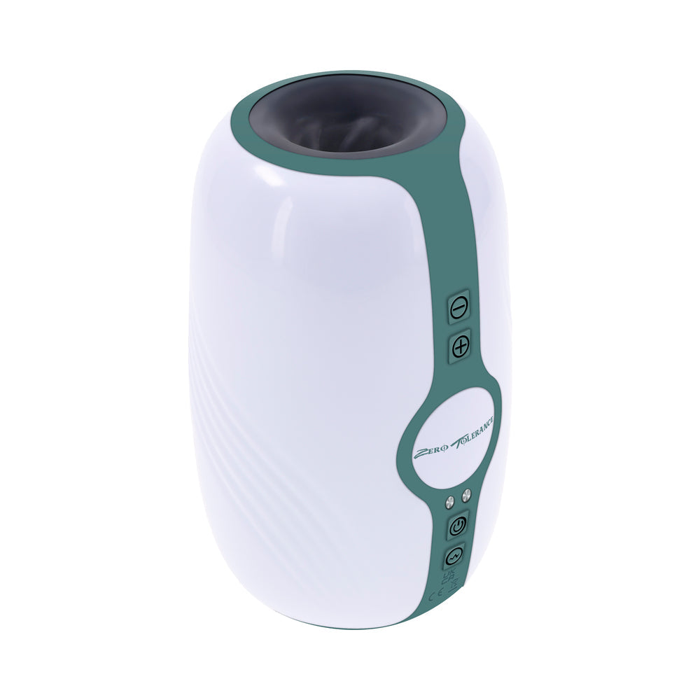 ZERO TOLERANCE - TOUCHDOWN RECHARGEABLE VIBRATING TIGHTENING STROKER SILICONE WHITE