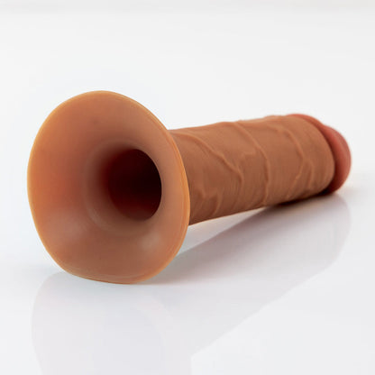 PIPEDREAM - FANTASY X-TENSIONS ELITE HOLLOW SILICONE STRAP-ON 8 IN. BROWN