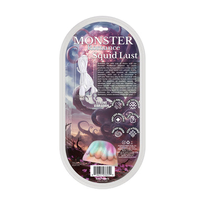 HOTT PRODUCTS - MONSTER ROMANCE SQUID LUST WITH VIBRATING BULLET SILICONE DILDO 6 IN.