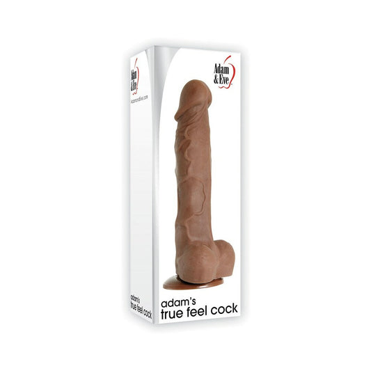 ADAM & EVE - ADAM'S TRUE FEEL BROWN 7 INCH DILDO