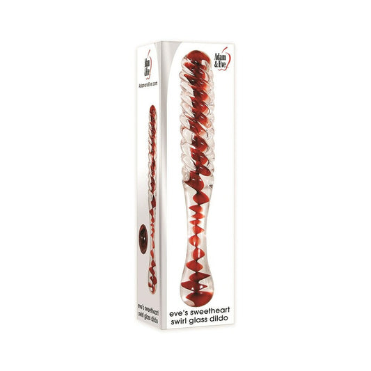 ADAM & EVE - EVE'S SWEETHEART SWIRL GLASS DILDO