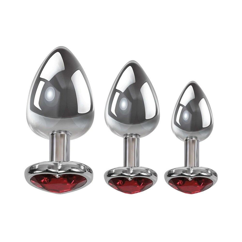 ADAM & EVE - THREE HEARTS GEM ANAL PLUG SET