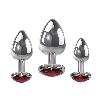 ADAM & EVE - THREE HEARTS GEM ANAL PLUG SET
