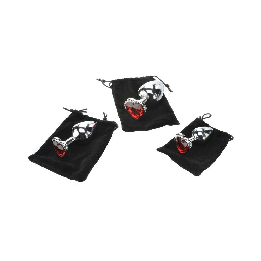 ADAM & EVE - THREE HEARTS GEM ANAL PLUG SET