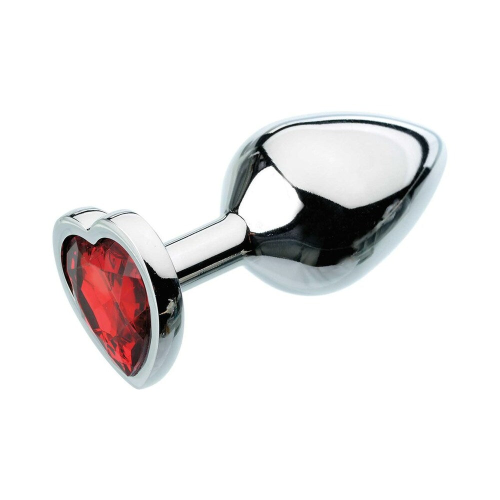 ADAM & EVE - RED HEARTS GEM ANAL PLUG MEDIUM