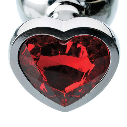 ADAM & EVE - RED HEARTS GEM ANAL PLUG MEDIUM