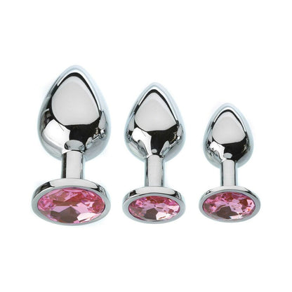 ADAM & EVE - PINK GEM ANAL PLUG SET