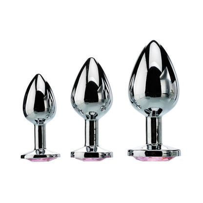 ADAM & EVE - PINK GEM ANAL PLUG SET