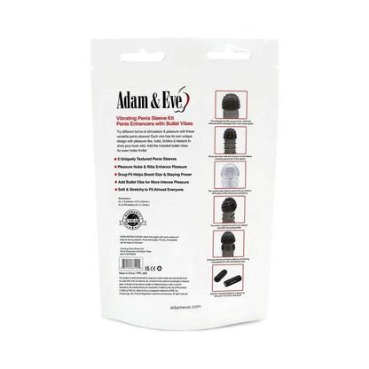 ADAM & EVE - VIBRATING PENIS SLEEVE KIT (BAG)