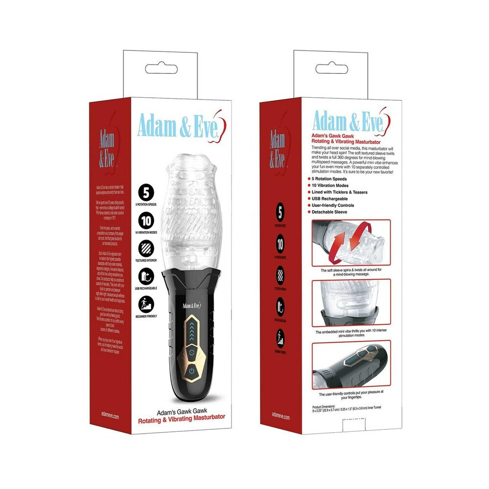 ADAM & EVE - ADAM'S GAWK GAWK ROTATING & VIBRATING MASTURBATOR