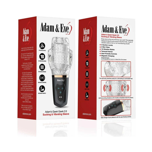 ADAM & EVE - ADAM'S GAWK GAWK 2.0 SUCKING & VIBRATING SLEEVE