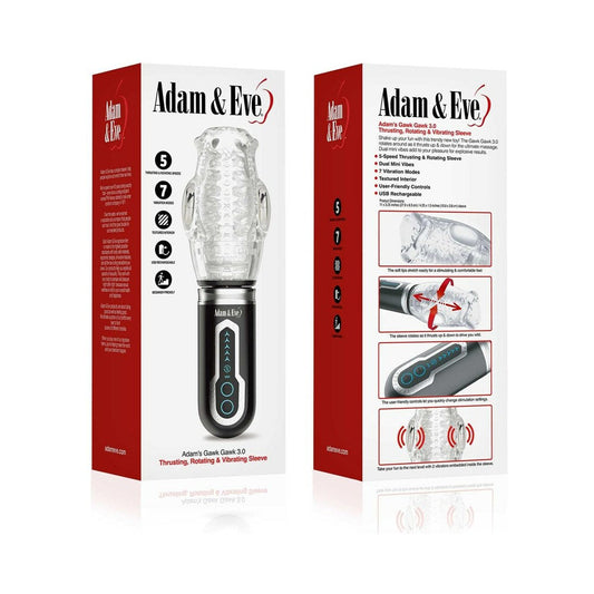 ADAM & EVE - ADAM'S GAWK GAWK 3.0 THRUSTING ROTATING & VIBRATING SLEEVE
