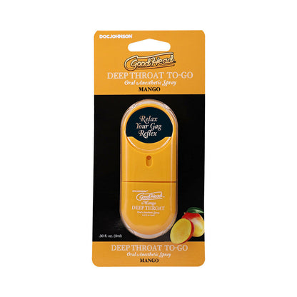 DOC JOHNSON - GOODHEAD DEEP THROAT SPRAY TO-GO MANGO 0.3 OZ.