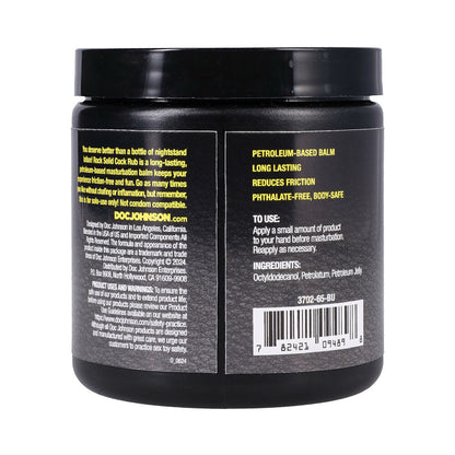 ROCK SOLID - COCK RUB CUMS IN HANDY MASTURBATION BALM 6.35 OZ.