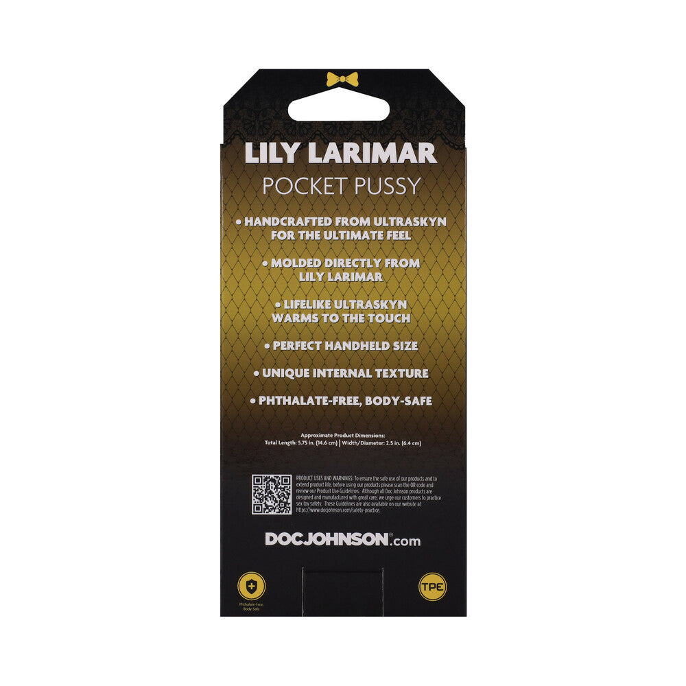 DOC JOHNSON - SIGNATURE STROKERS LILY LARIMAR ULTRASKYN POCKET PUSSY VANILLA