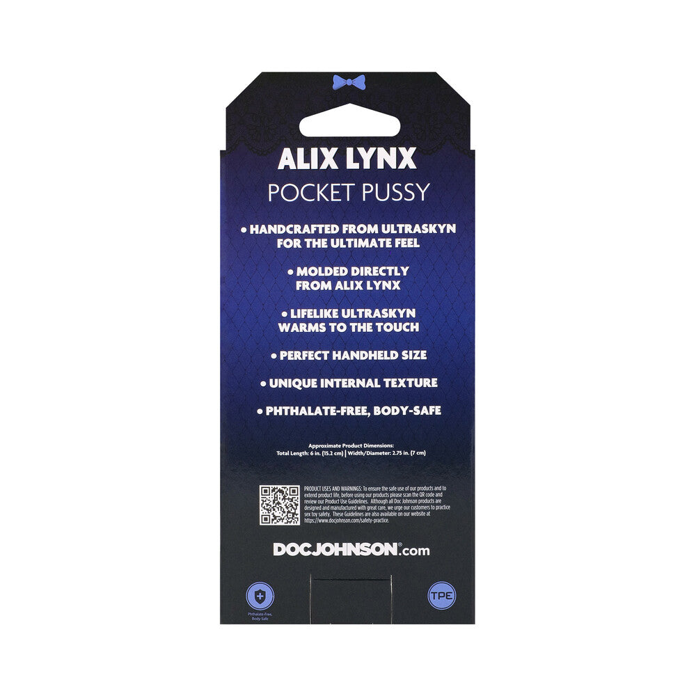 DOC JOHNSON - SIGNATURE STROKERS ALIX LYNX ULTRASKYN POCKET PUSSY BAUNILHA