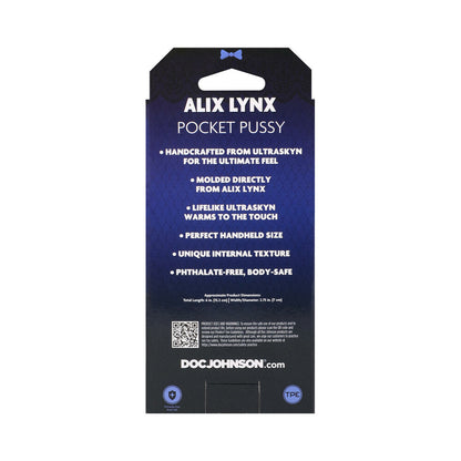 DOC JOHNSON - SIGNATURE STROKERS ALIX LYNX ULTRASKYN POCKET PUSSY BAUNILHA