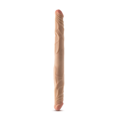 BLUSH - DR. SKIN PLUS 14 IN. POSABLE DOUBLE DONG BEIGE