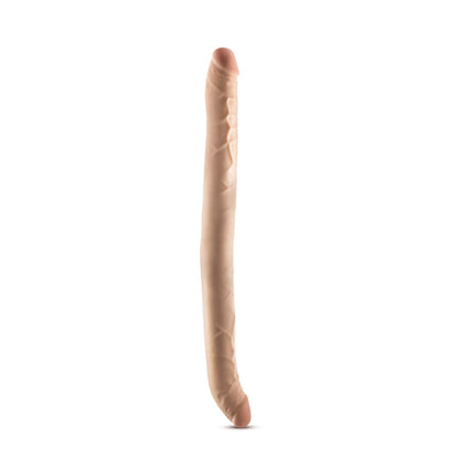 BLUSH - DR. SKIN PLUS 16.5 IN. POSABLE DOUBLE DONG BEIGE