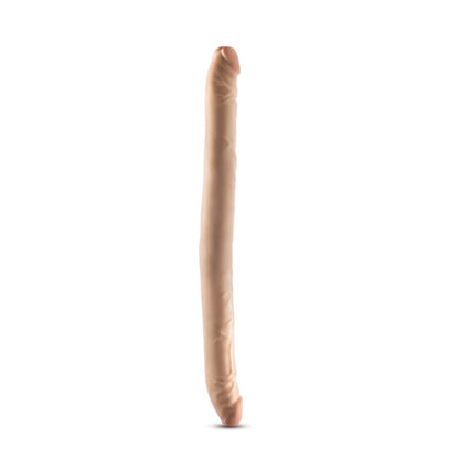 BLUSH - DR. SKIN PLUS 16.5 IN. POSABLE DOUBLE DONG BEIGE