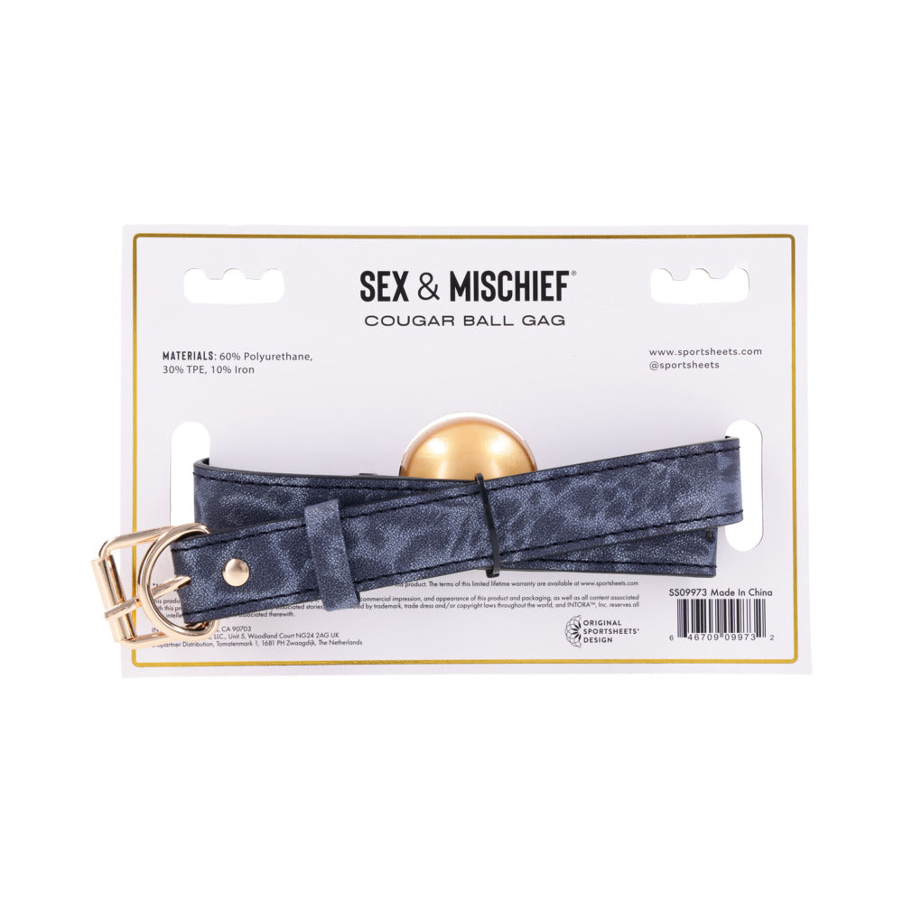 SPORTSHEETS - SEX & MISCHIEF COUGAR BALL GAG