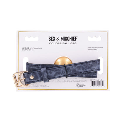 SPORTSHEETS - SEX & MISCHIEF COUGAR BALL GAG
