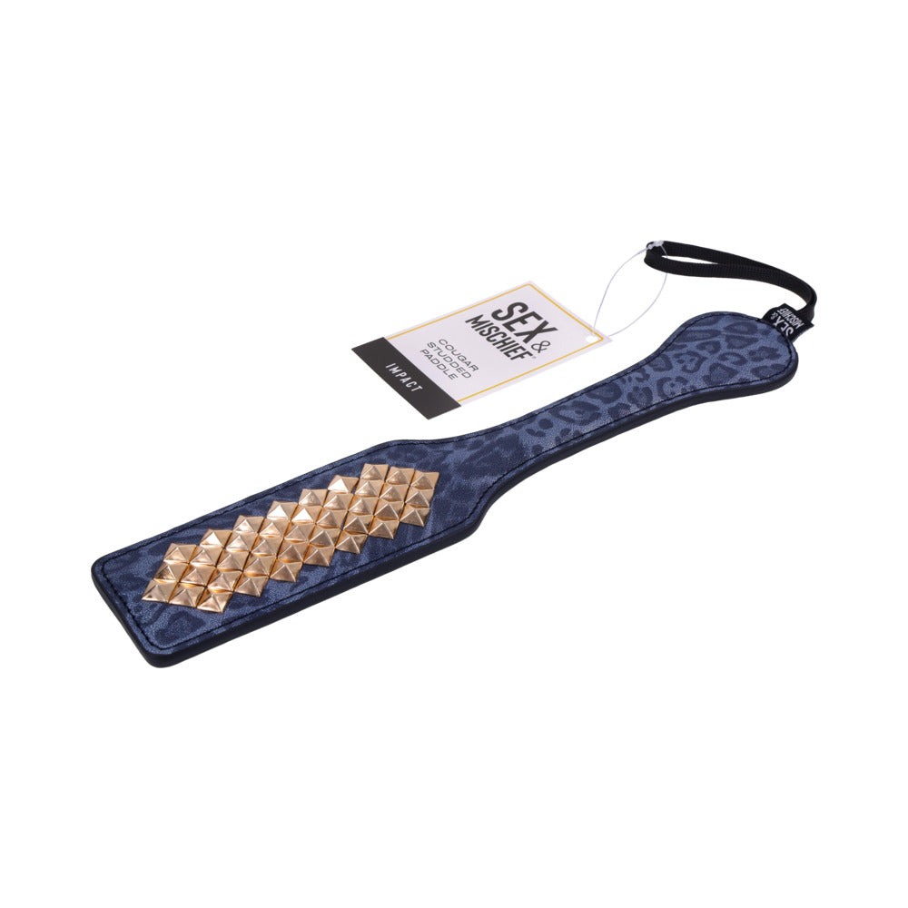 SPORTSHEETS - SEX & MISCHIEF COUGAR STUDDED PADDLE