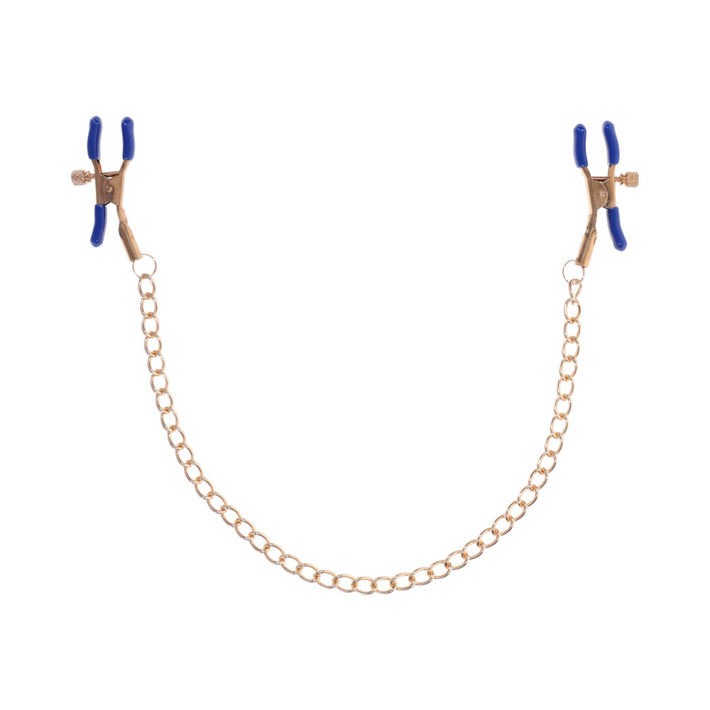 SPORTSHEETS - SEX & MISCHIEF COUGAR CHAINED NIPPLE CLAMPS